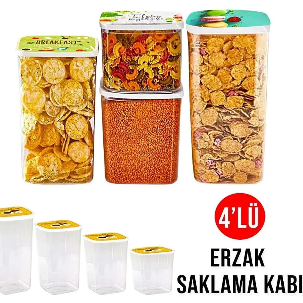 SAKLAMA KABI FUNBOX DERİN KARE 4 LÜ #12