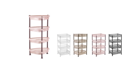 TRIO BATHROOM SHELF (28cm*37,5cm*80cm)