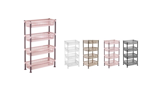 WHEELED SLIM NOSTALGIA SHELF (20cm*50cm*80,5cm)