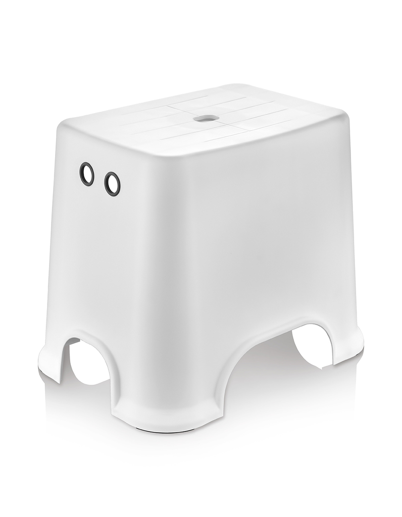 BATHROOM STOOL (WHITE) (33,8cm*30,5cm*40cm)