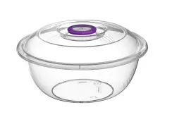 TRANSPARENT BASIN WITH LID (6lt)