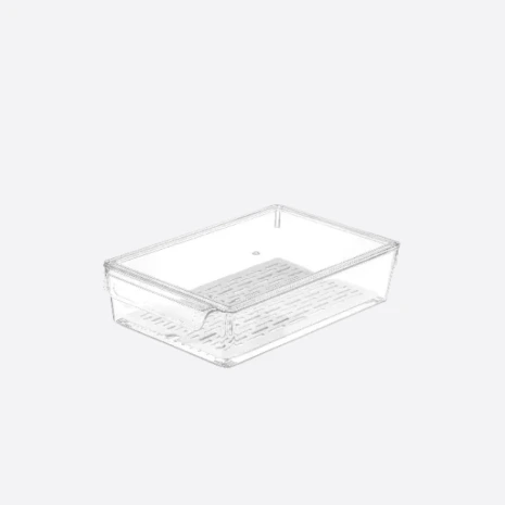 Refrigerator Organizer with Strainer and Lid