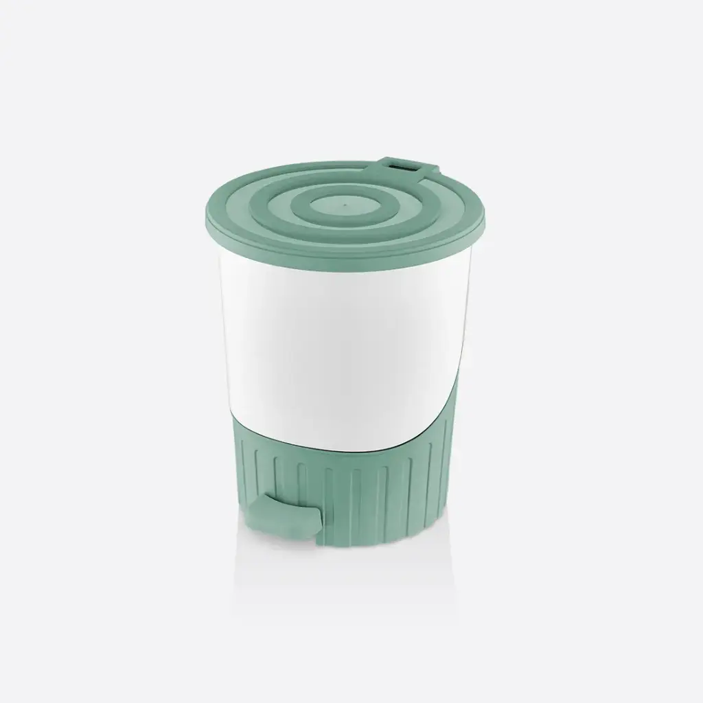 [01070] Pastel Pedal Dustbin (Green, 14lt)