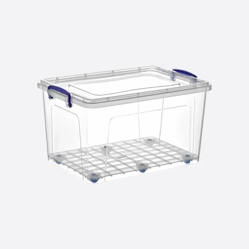 Wheeled Clear Box