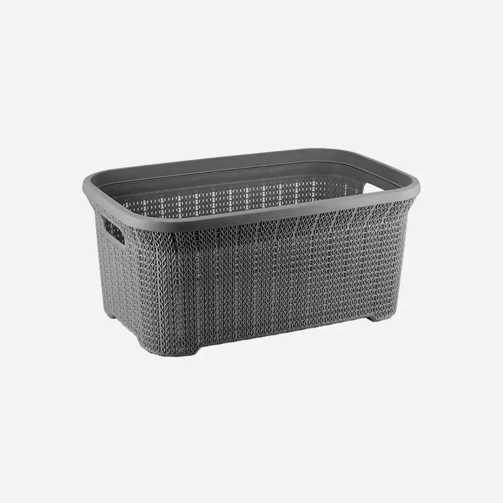 [05124] Knit Basket (Anthracite)