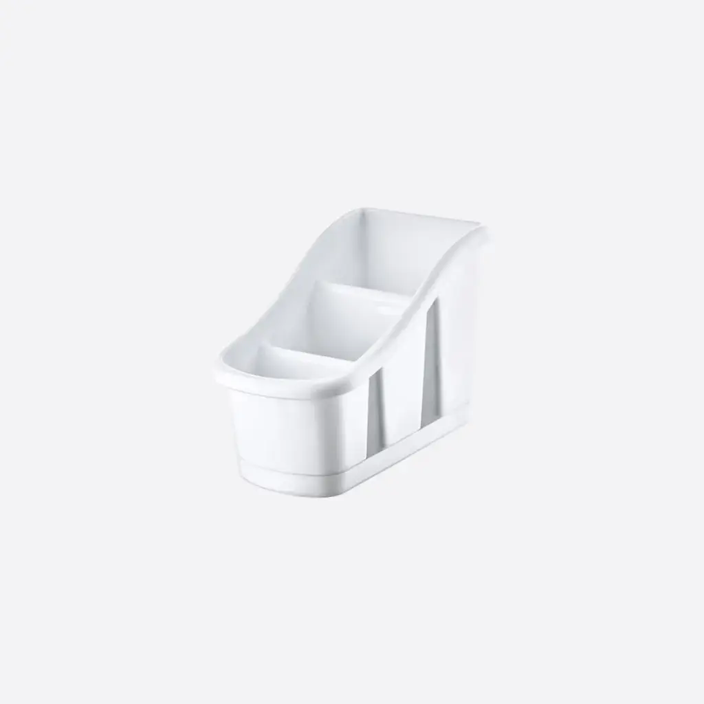 [14003] Step Cutlery Drainer (Normal, White)