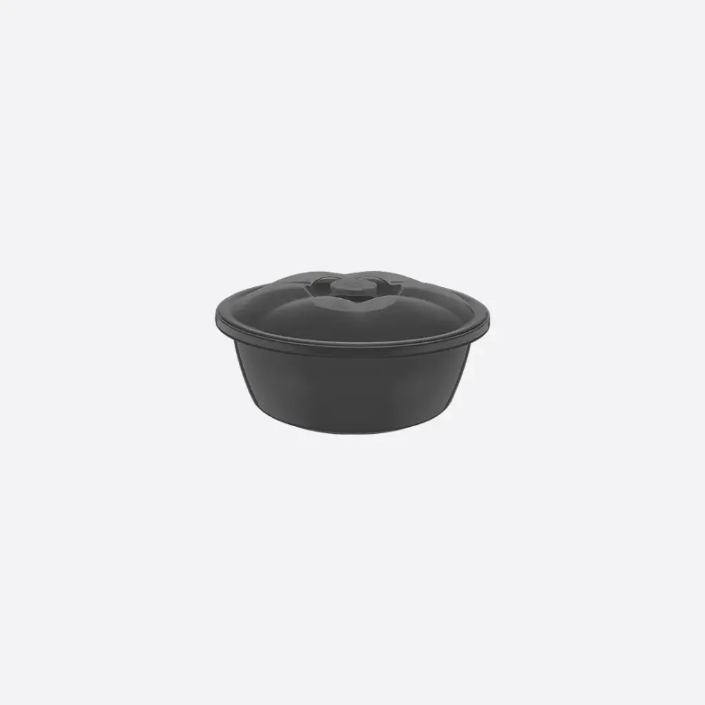 [10424] Round Basin with Lid (Anthracite, 4,5lt)