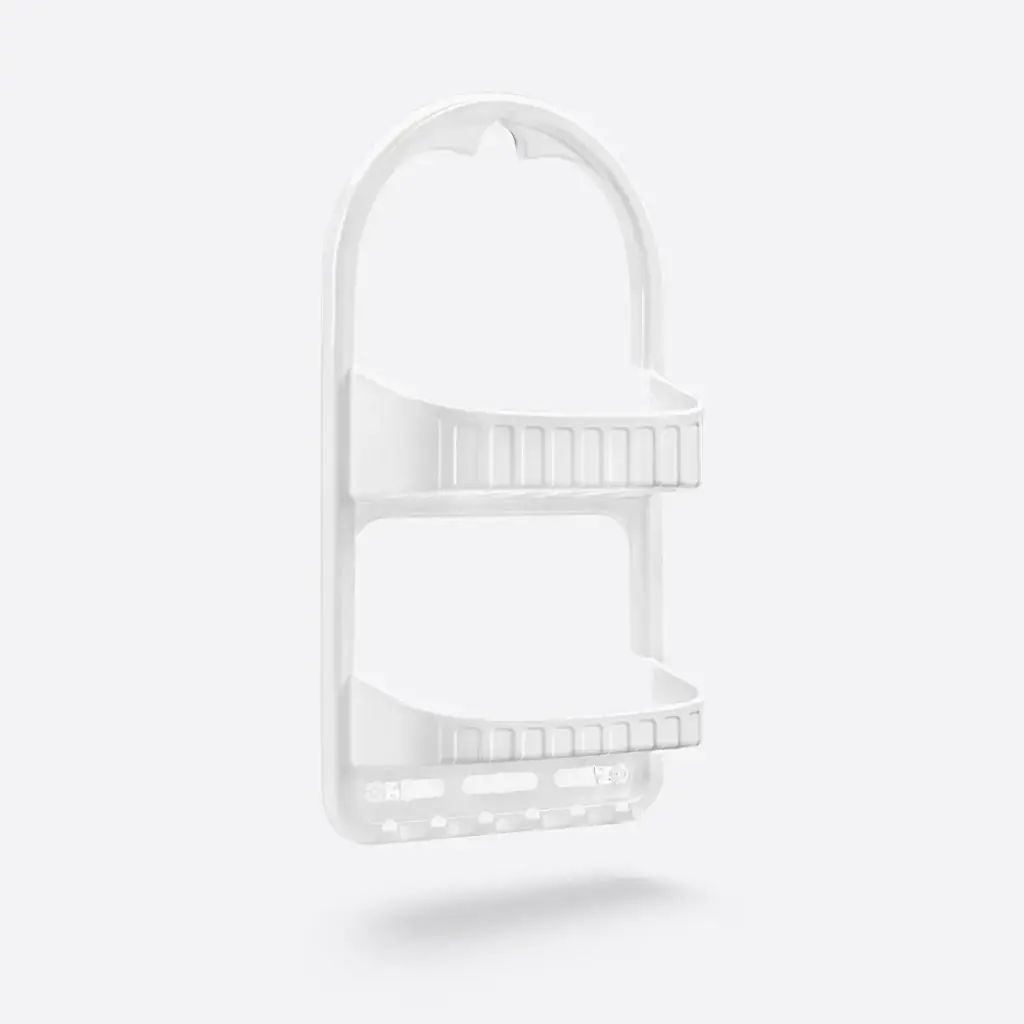 [09164]  2 Section Shower Caddy (White)