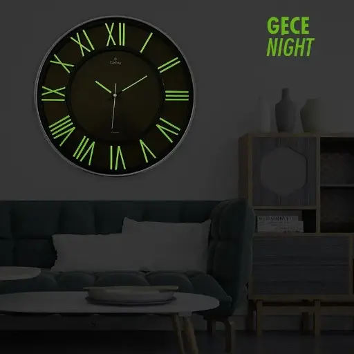[FS-719-G] GALAXY EXCULUSİVE GRI FOSFORLU D.SAATI