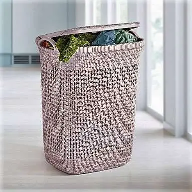 [SAK8003] KİRLİ ÇAMAŞIR SEPETİ ÖRGÜ 65,00 LT #12