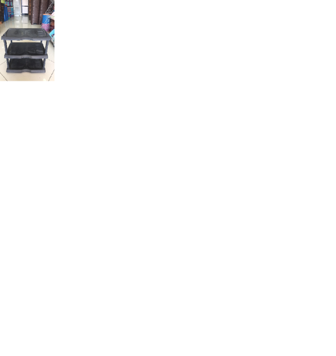 [BH-139] 3 Folded Black Shoe Shelves