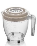 [1126 52] MIXER BOWL WITH LID (2,5lt)