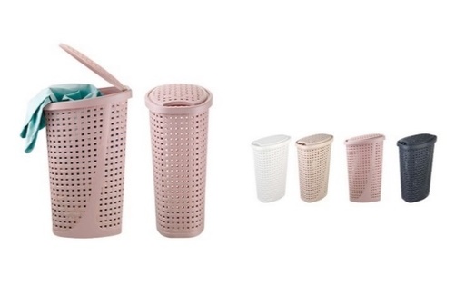 [2129 07] SLIM LAUNDRY BASKET (45lt)