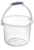 [2166 92] TRANSPARENT CLEANING BUCKET-2 (13lt)