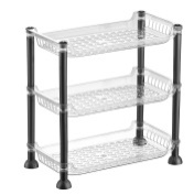 [5158 94] TRANSPARENT MINI NOSTALGIA SHELF-TRIPLE (18cm*32,5cm*32,5cm)