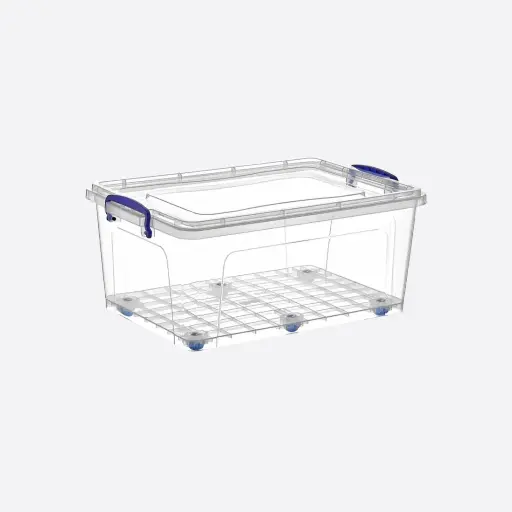 Wheeled Clear Box